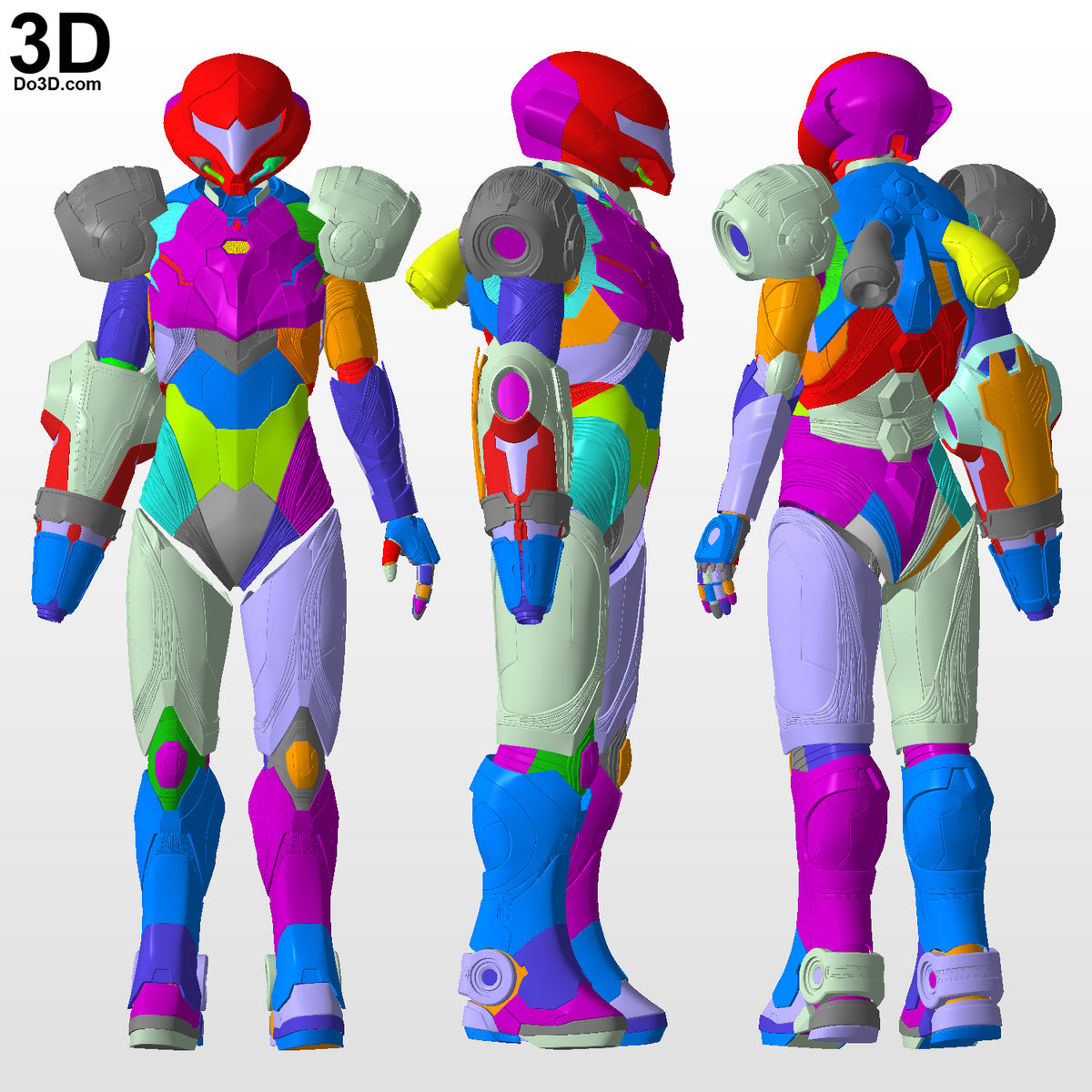 Metroid Dread Samus Aran Full Body Armor 3D Printable Model Print File STL MS904