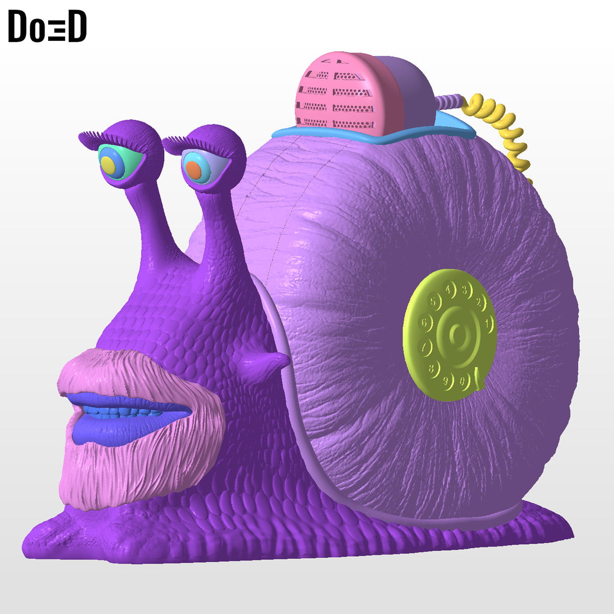 Den Den Mushi Monkey D. Garp One Piece Transponder Snail 3D Model STL #MD979