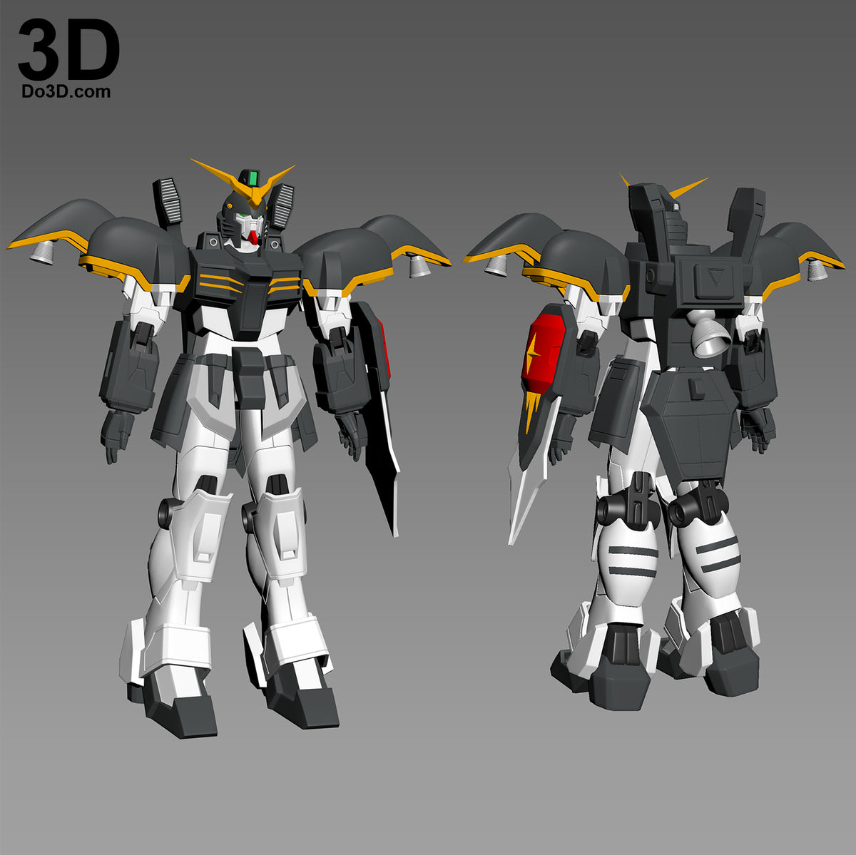 XXXG-01D Gundam Deathscythe Full Body Armor | 3D Model Project #3826