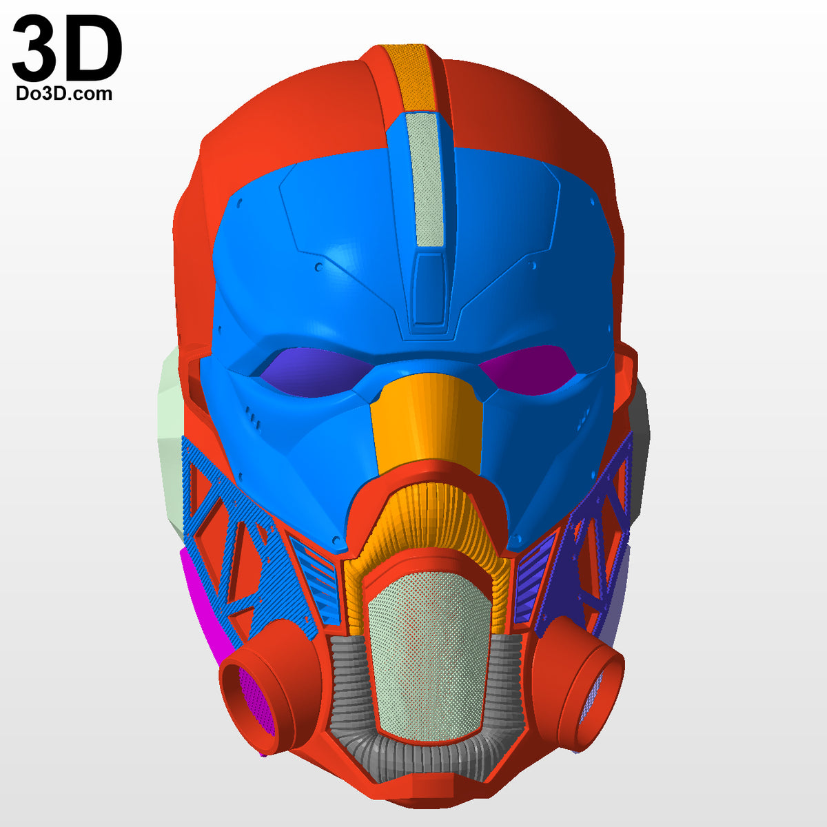 3D Printable Model: Bane Helmet Concept Mask #1031 Print Format: STL