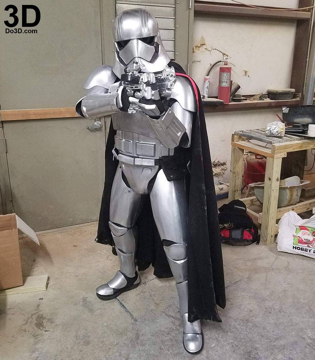 Captain Phasma Helmet + Armor Suit Star Wars | 3D Printable Model Project #32