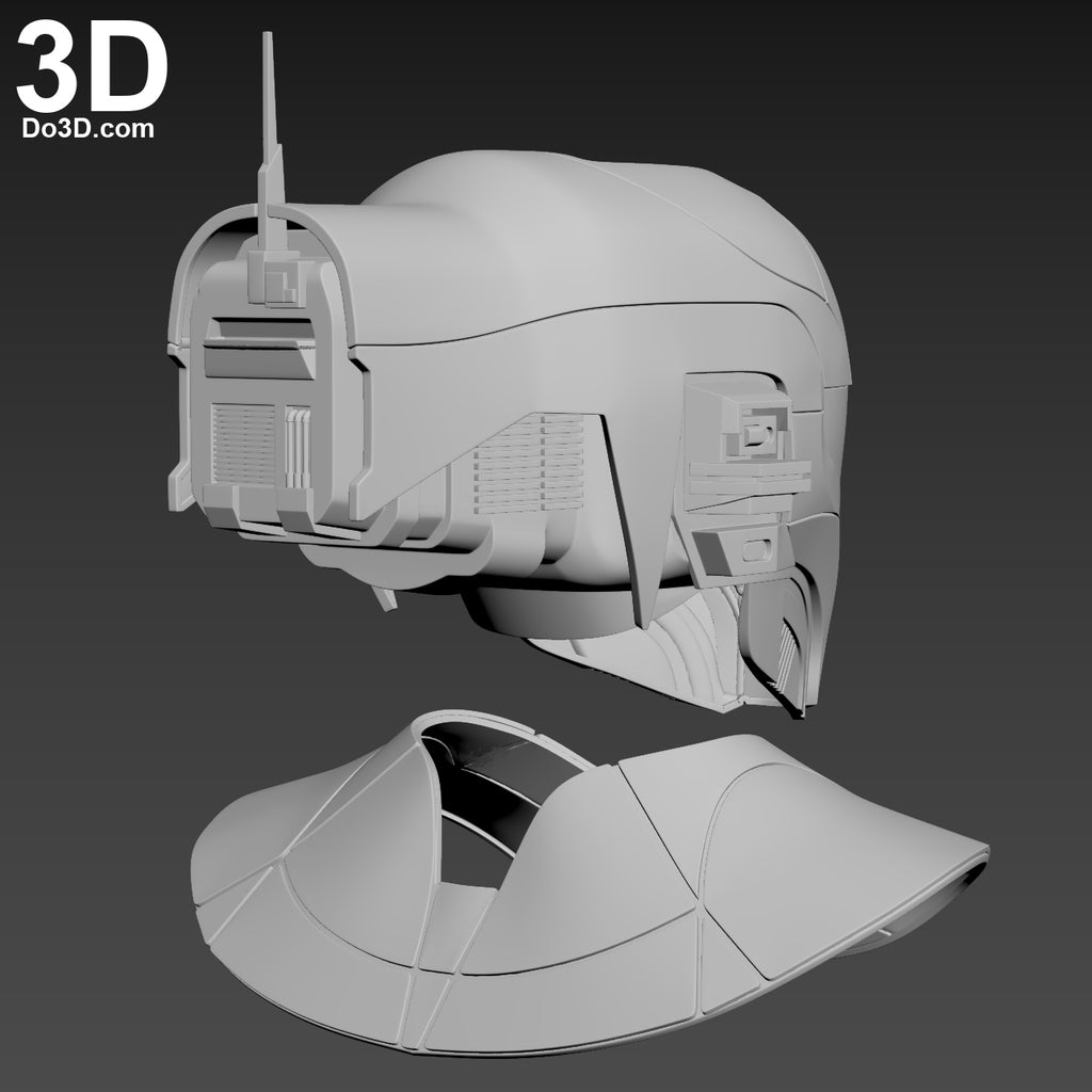 Zorii Bliss Helmet and Neck Armor Star Wars | 3D Print Model Project #6412