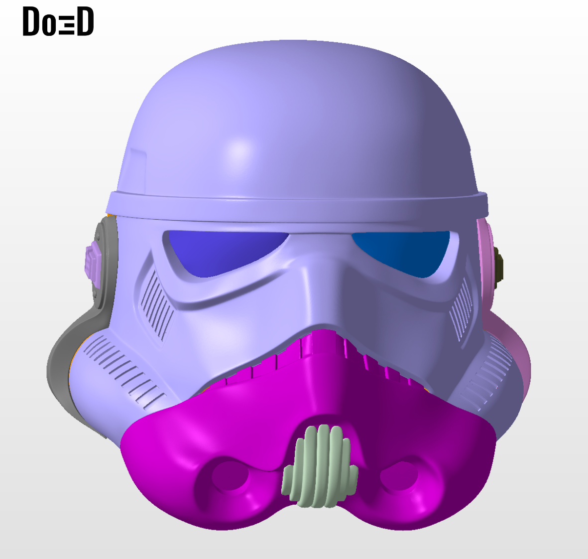 Stormtrooper Classic Helmet Star Wars 3D Printable Model STL Print File #S264