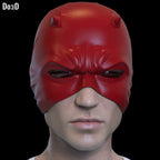 Daredevil 2003 Cowl Ben Affleck Hemet | 3D Printable Model Print File STL #DD03