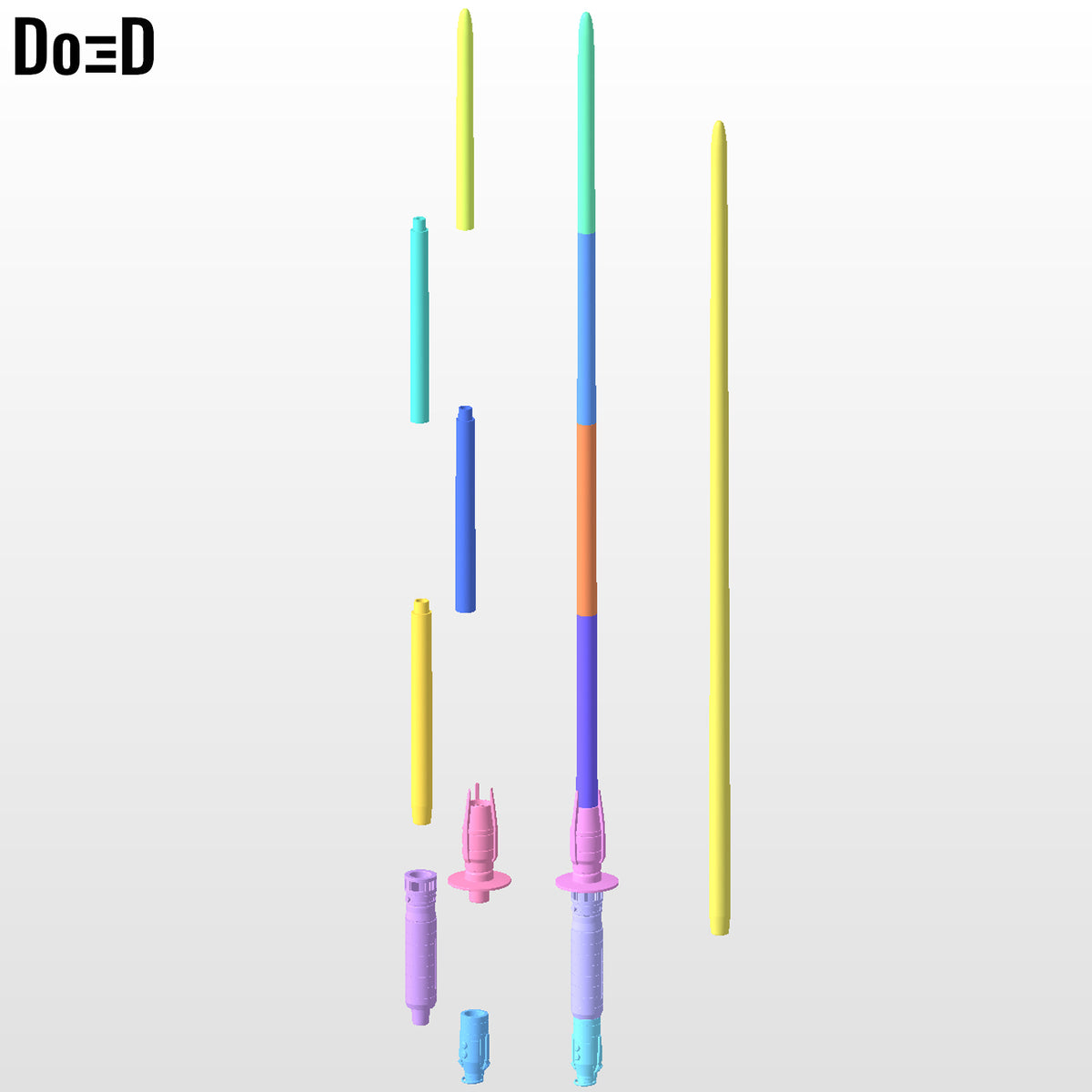 Shin Hati Lightsaber | 3D Printable Model #S999