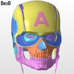 Zombie Captain America Helmet | 3D Printable Model STL #ZCT741