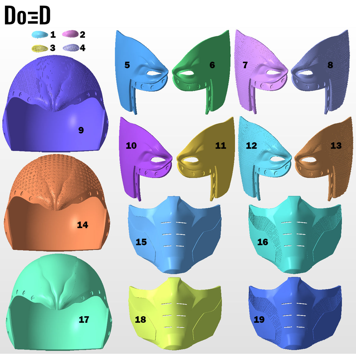 Ultimate Wolverine Helmet Cowl 3D Model STL Print File #UW351