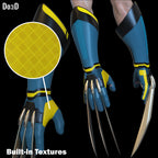 Wolverine 2024 Gauntlet with Claws | 3D Printable Model #DW217