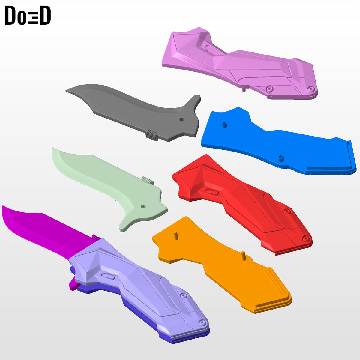 Black Noir body armors and weapons | 3D Printable Model STL File #BNB29