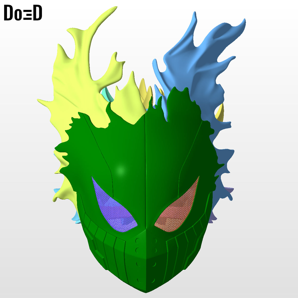Izuku Midoriya Helmet My Hero Academia Will B Mask 3D Printable Model DEKU #M239