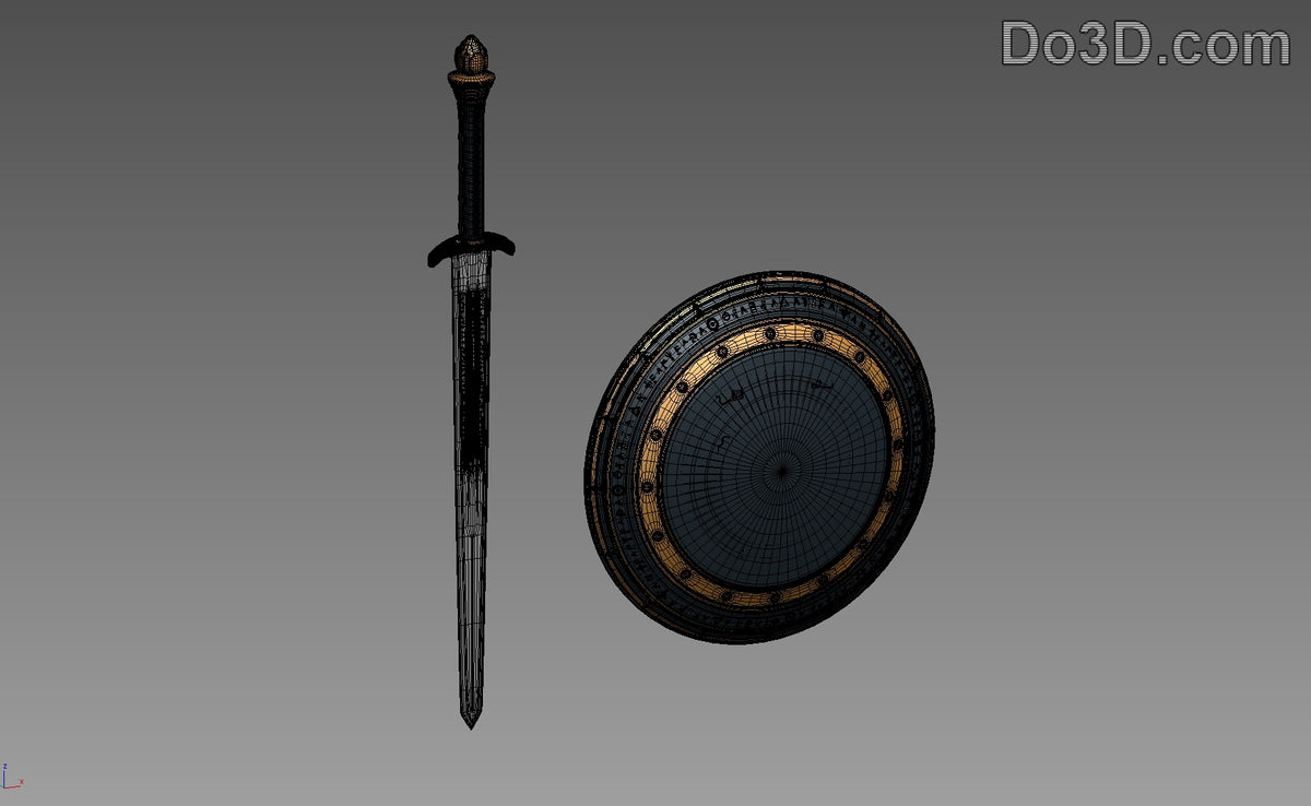 Wonder Woman Sword of Athena & Shield BVS | 3D Printable Model #526