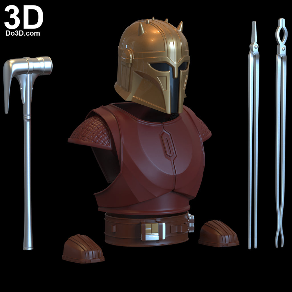 Armorer Mandalorian Blacksmith Armor STL Files | Do3D Plus