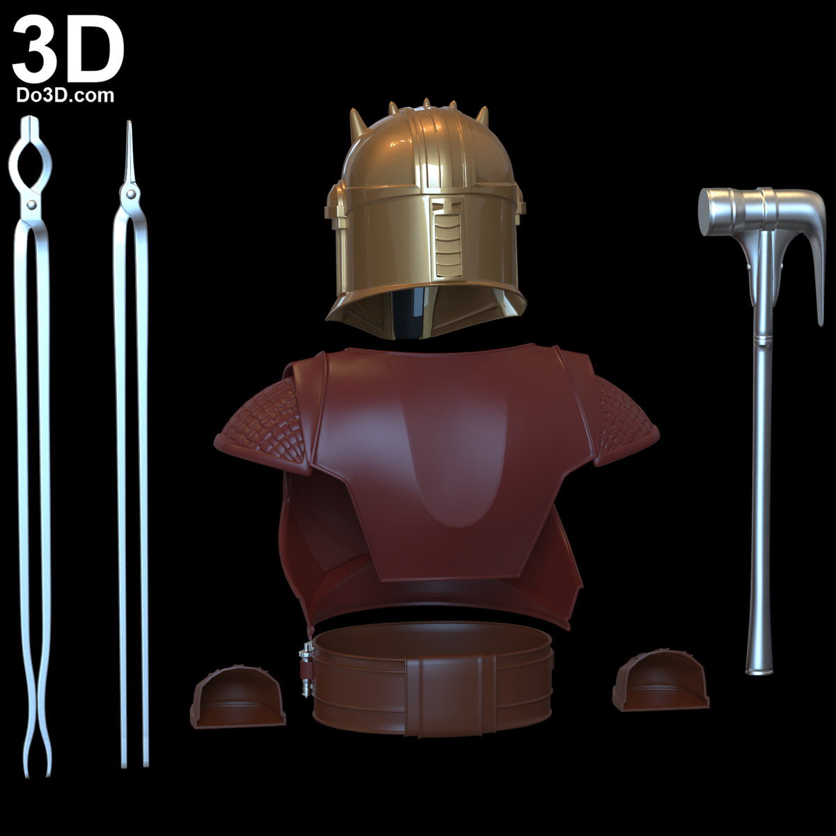 Armorer Mandalorian Blacksmith Armor | 3D Model Project #6279