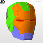 Iron Man Mark V Helmet ONLY MK 5 Tony Stark Suitcase Armor 3D Printable Model #5