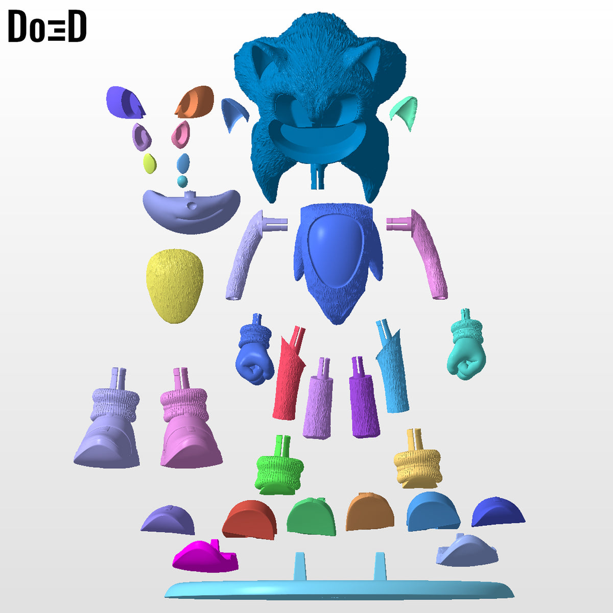 Sonic 3 Statue | 3D Printable Model #SS04