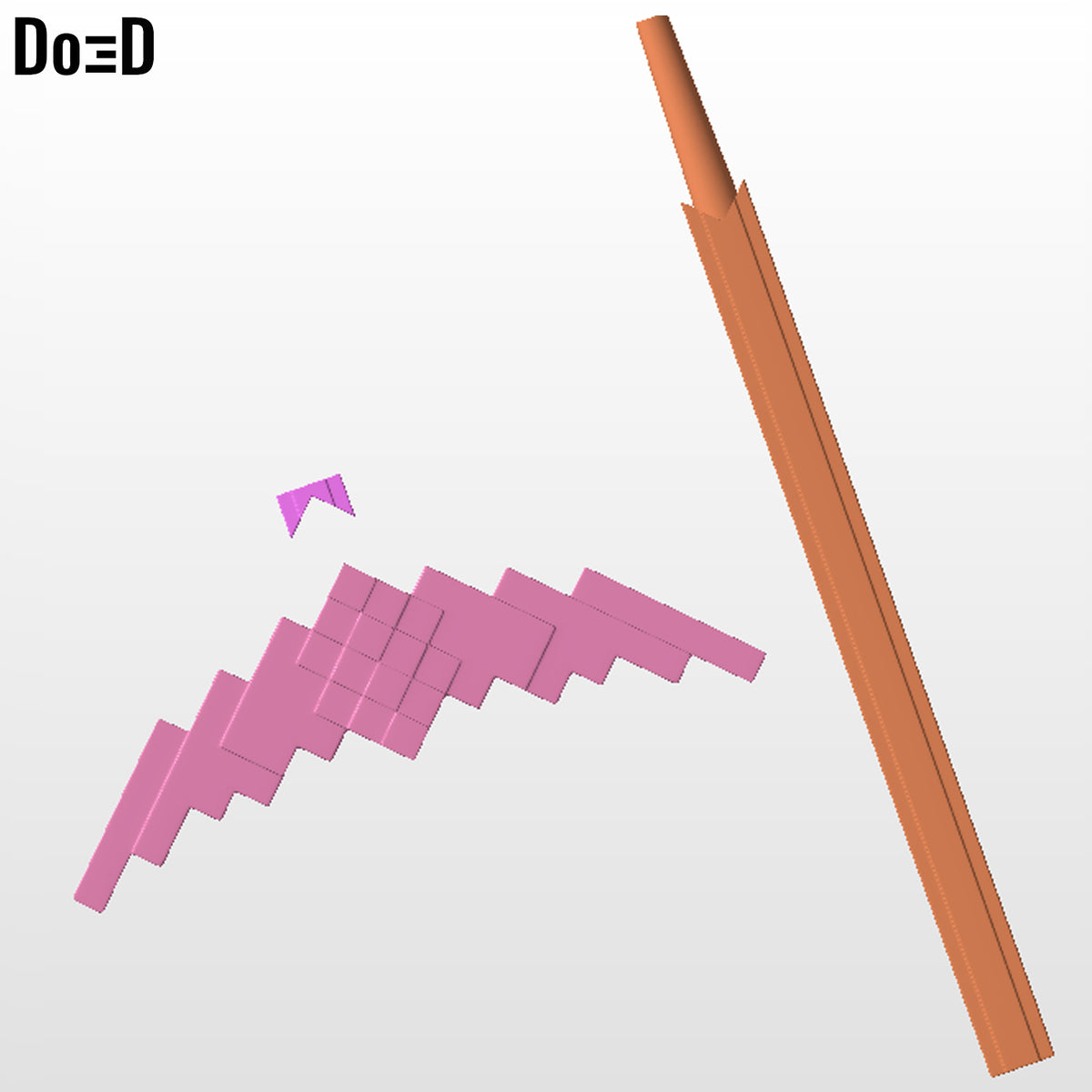 Sword and Pick Axe Pickaxe Minecraft Movie | 3D Printable Model STL File #MSP23