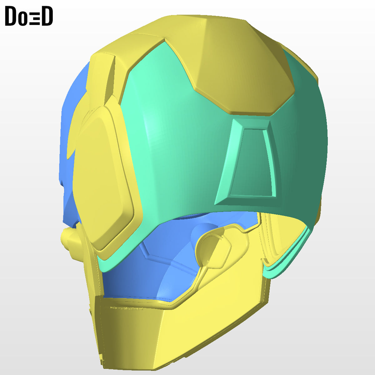 3D Printable Model: Iron Patriot Endgame Helmet Print File Format STL #n36