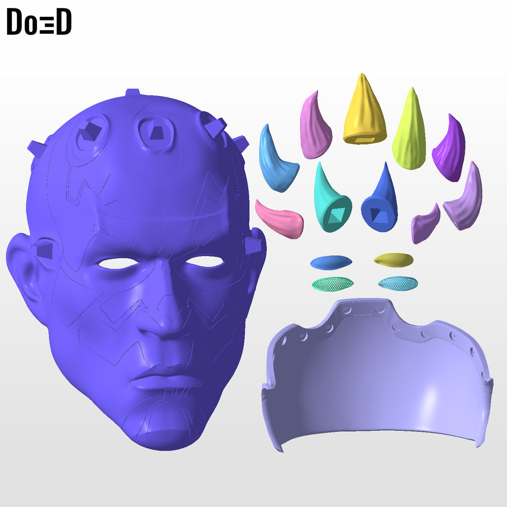 Maul Shadow Lord Helmet Star Wars | 3D Printable Model Print STL File #MS472