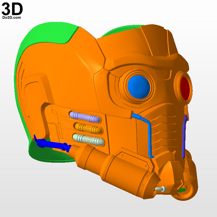 Star Lord Helmet Star-Lord Guardians of The Galaxy | 3D Printable Model #N30