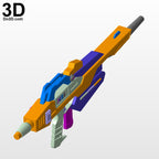 Gundam RX 178 MK II Gun, Blaster, High-energy Beam Rifle, 3D Model Project #3537