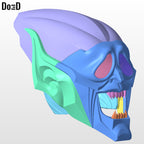 Green Goblin Ghostface Eyes Helmet (Swappable) 3D Printable Model STL File #GGG1