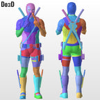Gun Sniffing Deadpool Life Size 1:1 Statue Figure 3D Printable Model #DSF23