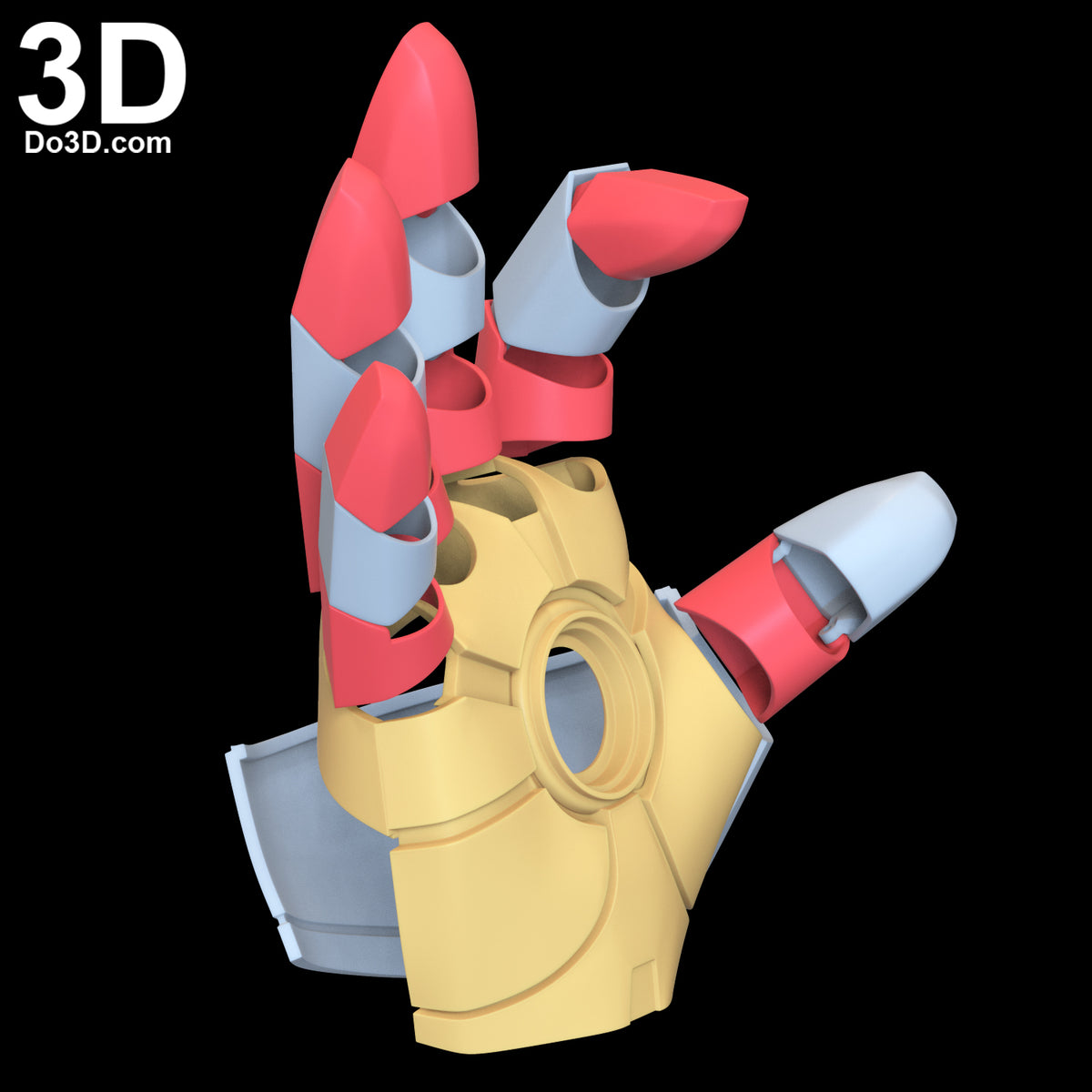 Universal Iron Man Glove with Hinges for MK 2 ~ MK 45 | 3D Printable Model #N19