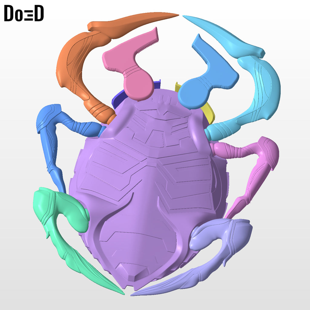Blue Scarab Beetle | 3D Printable Model Print File STL #B993