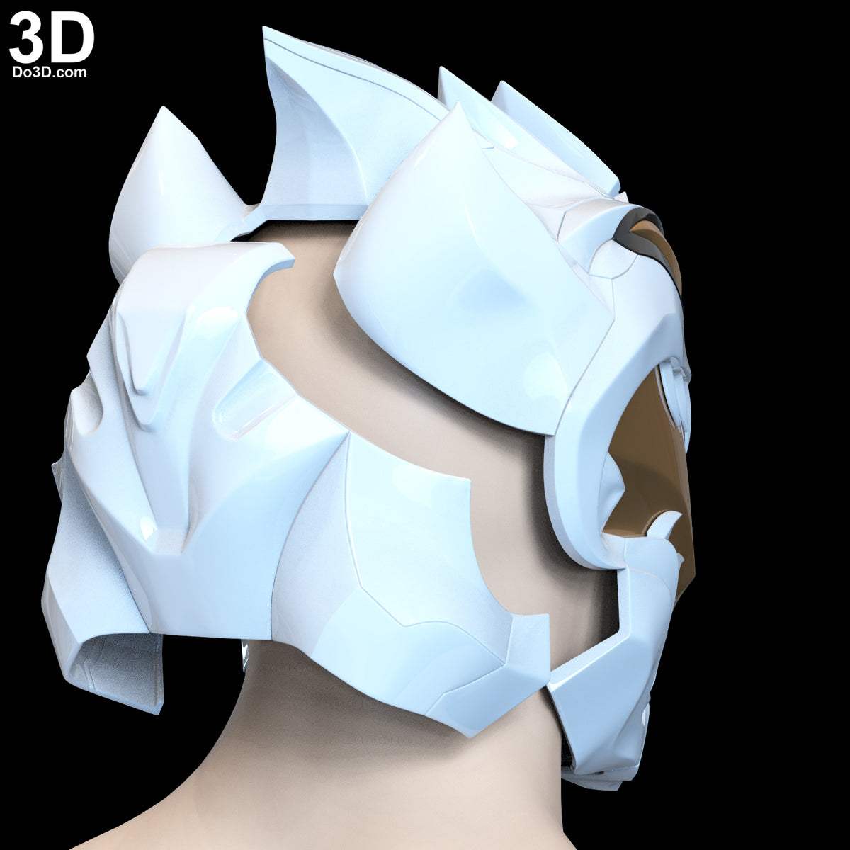 Legend of White Dragon Helmet Power Rangers LOTWD 3D Printable Model STL #WD31