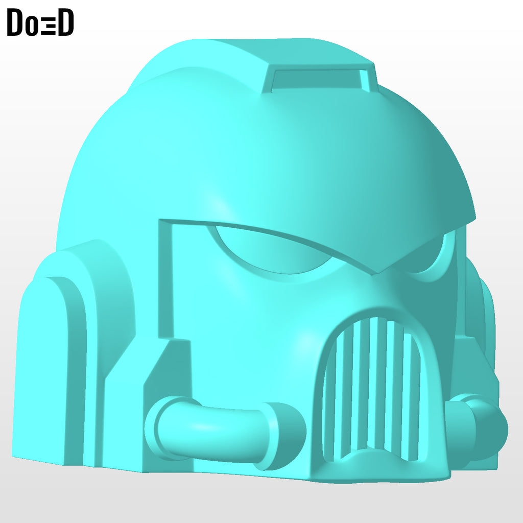 #H795 Space Marins Warhammer 40K Helmet | 3D Printable Model