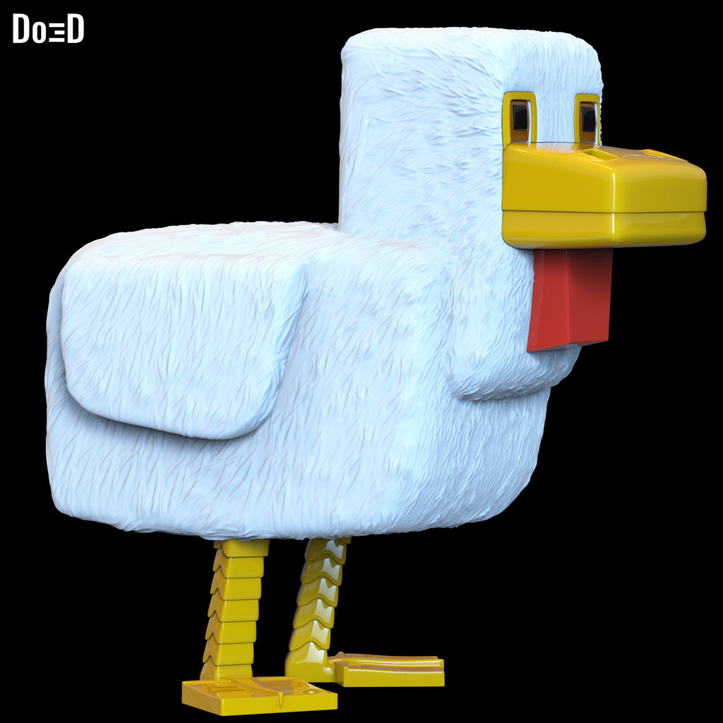 Chicken Minecraft Movie | 3D Printable Model STL File #CM91