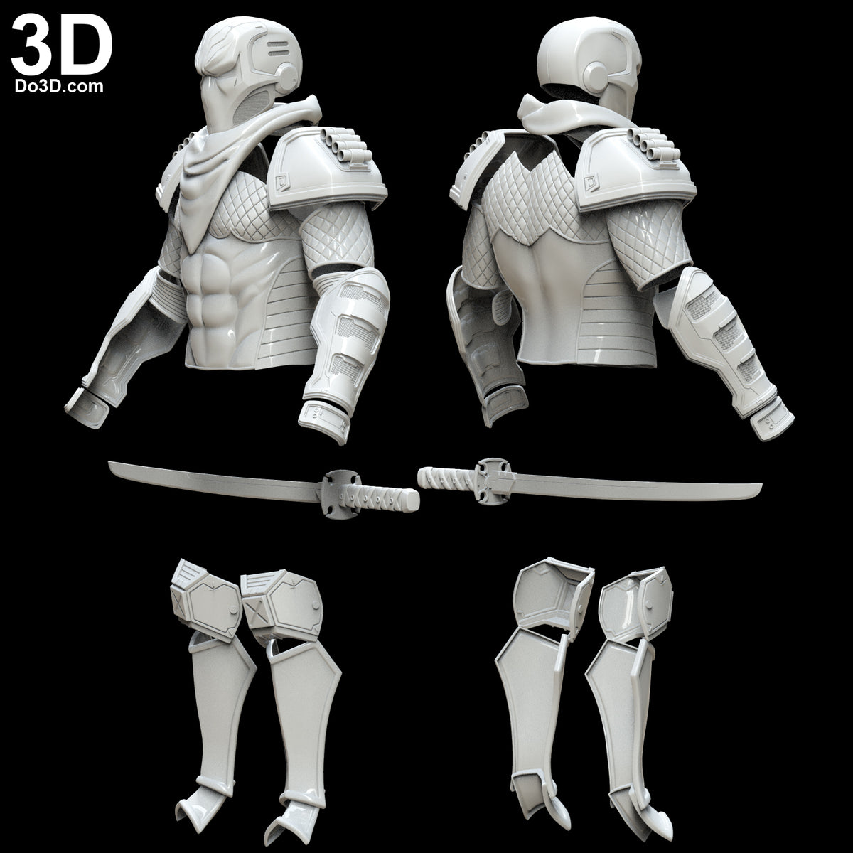 DeathStroke Prime 1 Mecha Armor + Sword | 3D Model Project #5087
