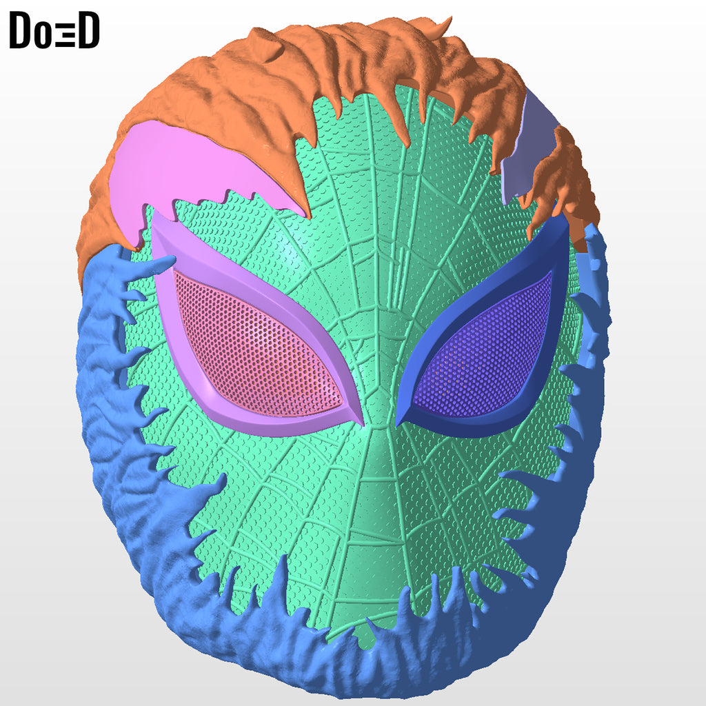 Venomized Superior Spider-man Helmet Venom STL 3D Printable Model STL #VSS3