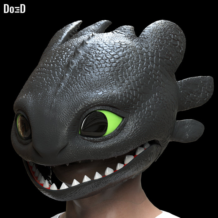 Toothless Helmet 2025 How to Train Your Dragon 3D Printable Model STL File #T381