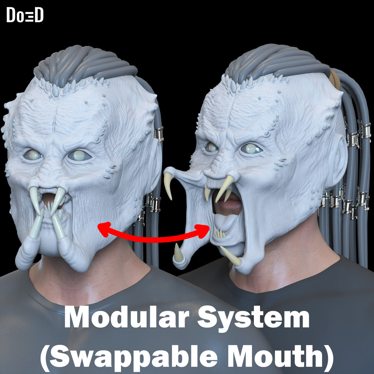 Predator Badlands Helmet Mask Dek 3D Printable Model STL File #PBL35