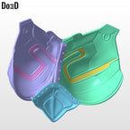 Female Blue Beetle Chest 3D Printable Model STL Print File #BF14
