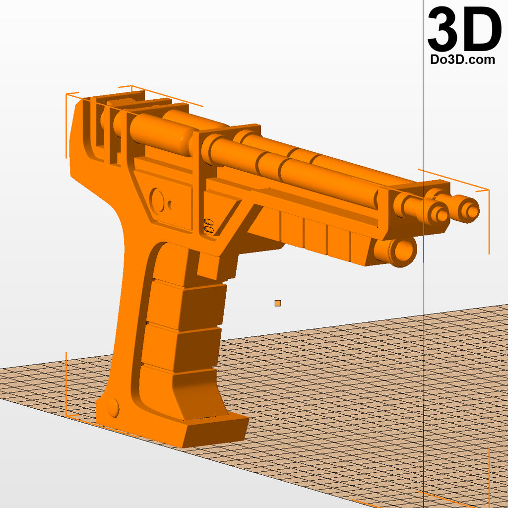 Doctor Who Time Lord Pistol Gun | 3D Model Project #2600