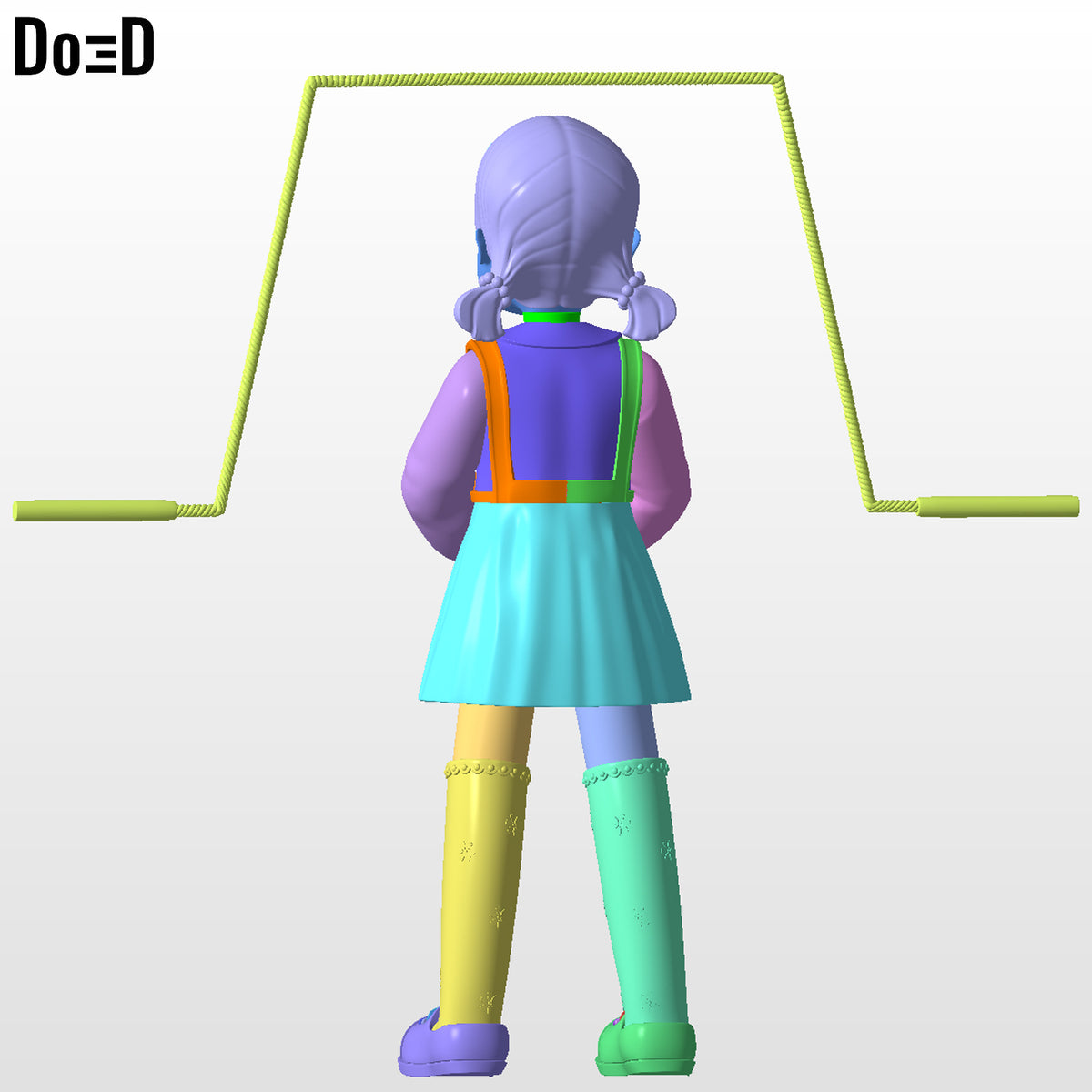 Young-hee Rope Holding Statue Figure Squid Game Season 3 | 3D Print File #YH163