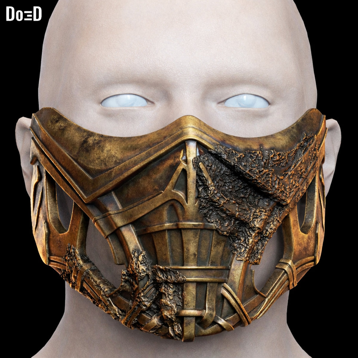 Mortal Kombat 2021 Scorpion Mask 3D Printable Model Print File STL #SC53