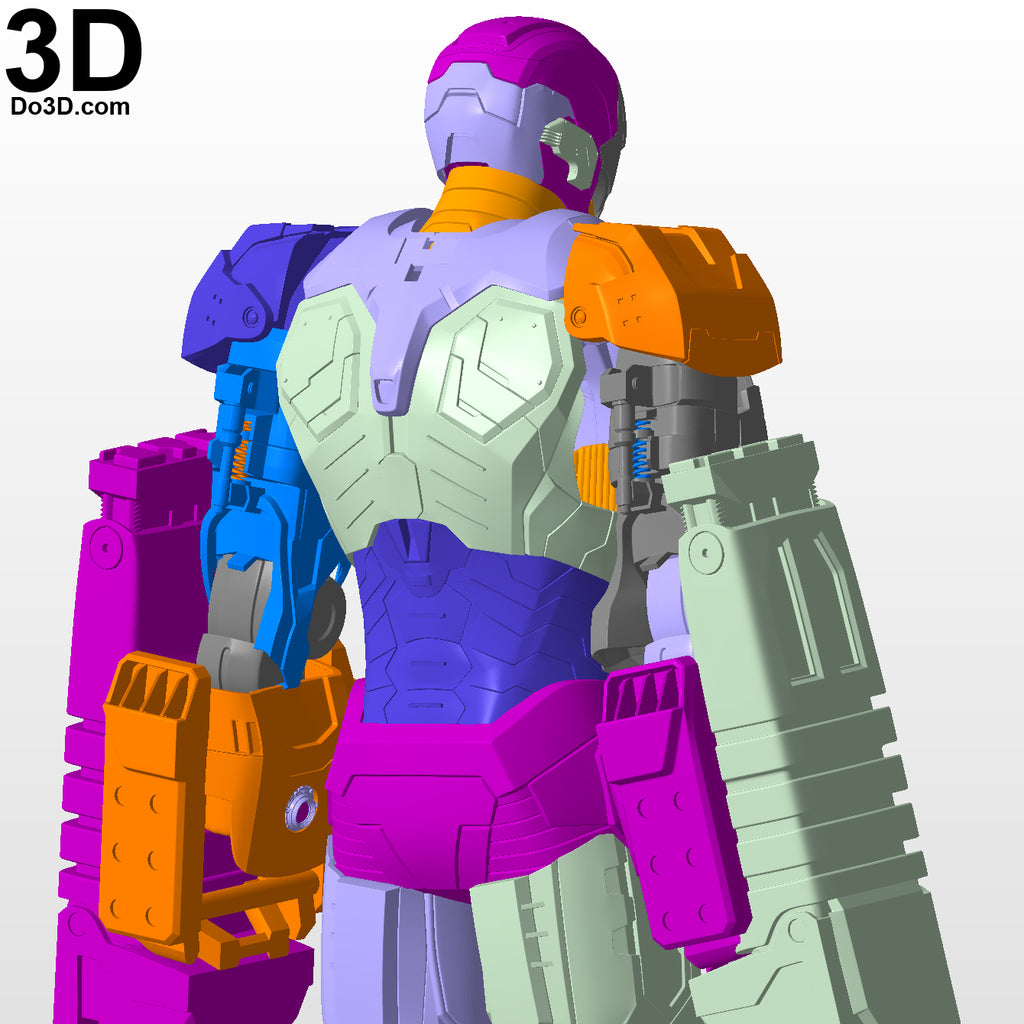 Iron Man Mark XXV Striker Full Body Armor Suit MK 25 | 3D Model Project #5403