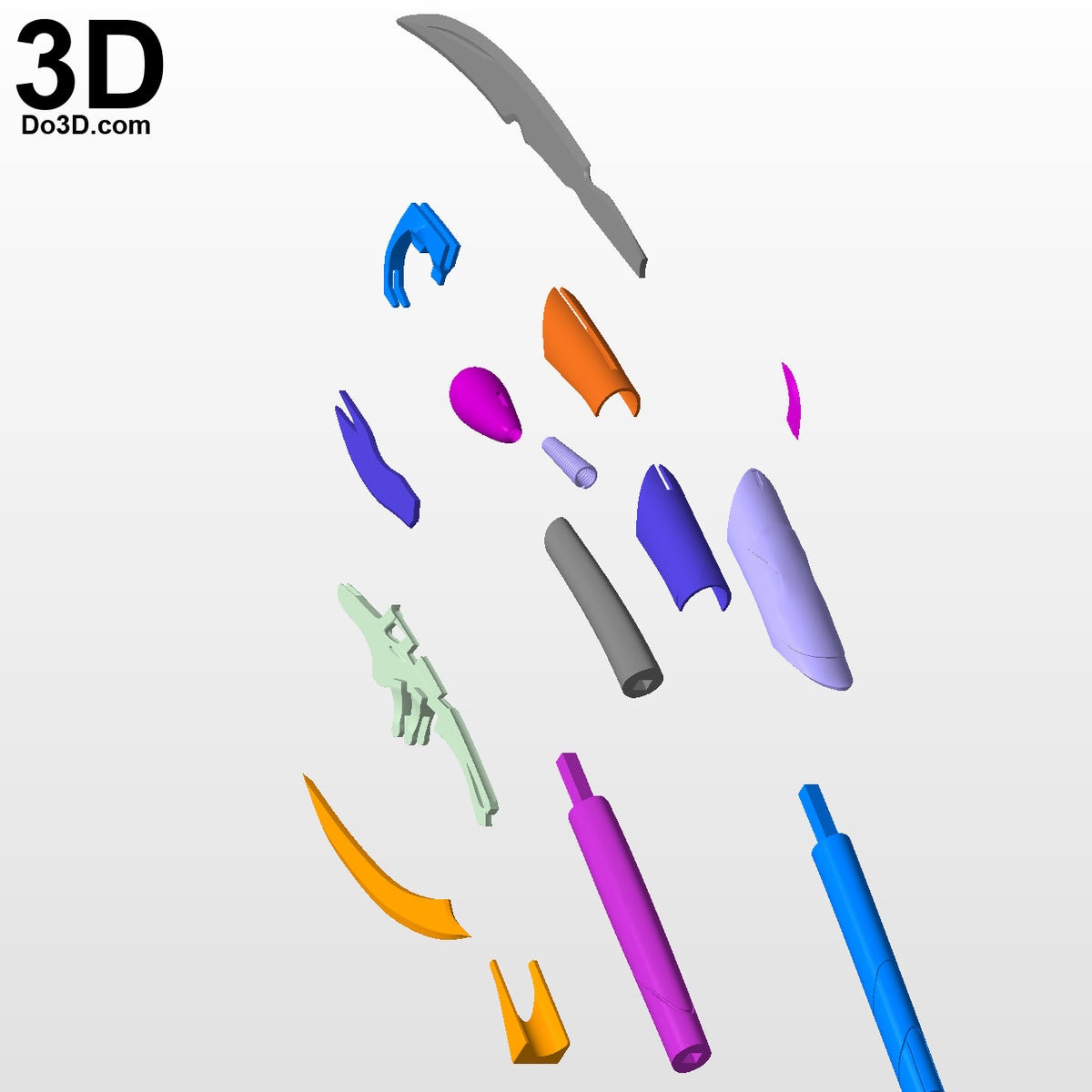 3D Printable Model: Loki Chitauri Scepter Staff Weapon | File Format: STL #2462