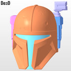 Heavy Infantry Mandalorian Helmet Paz Vizla | 3D Printable Model STL File #6282