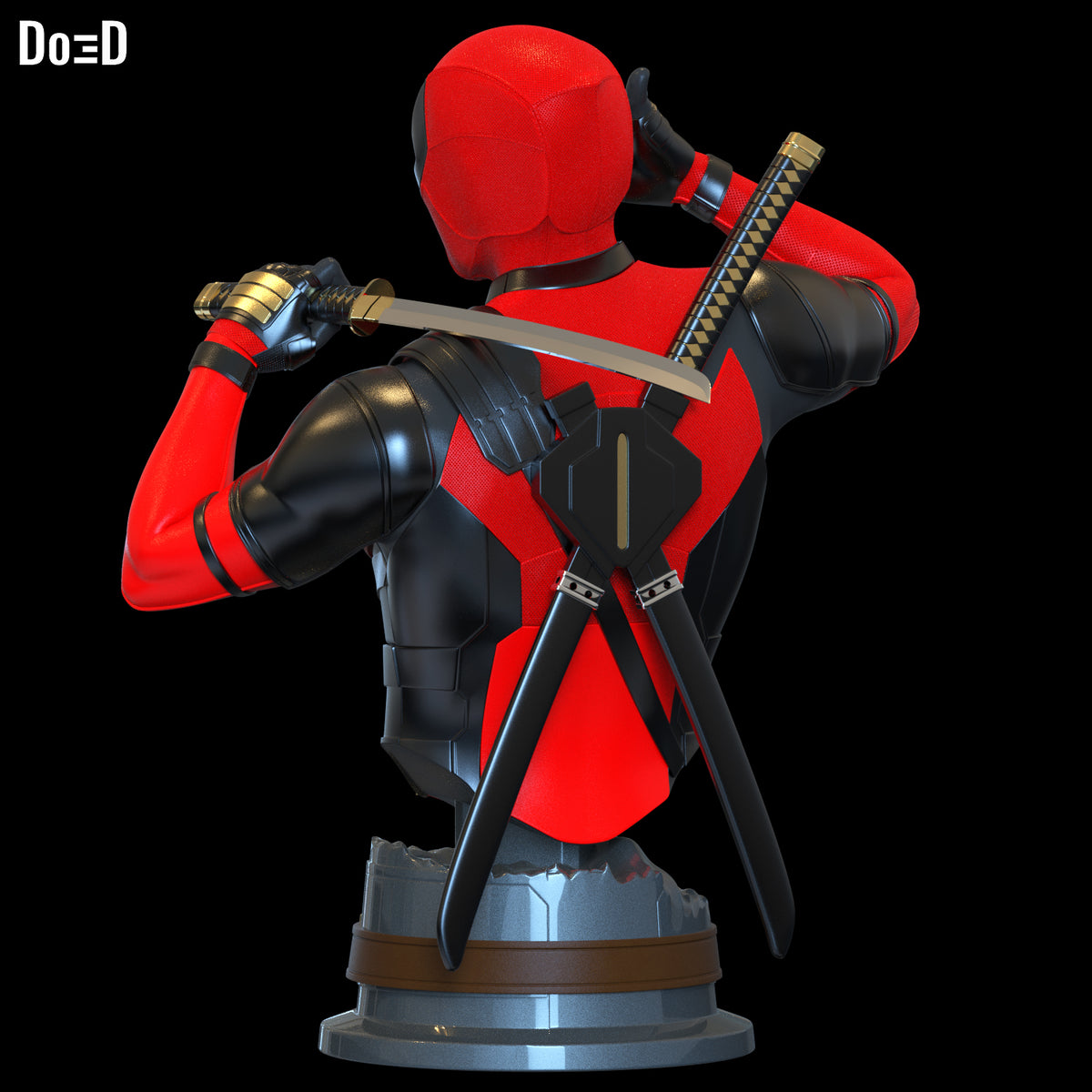 Thumb Up Deadpool Bust Life Size 1:1 Statue Figure | 3DPrintable Model #D2929