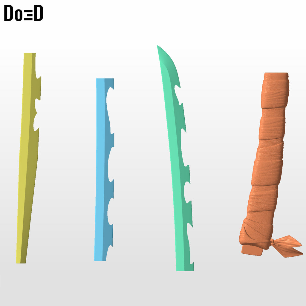 Katana Demon Slayer Inosuke Hashibira Sword | 3D Printable Model #IN25