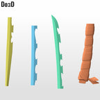 Katana Demon Slayer Inosuke Hashibira Sword | 3D Printable Model #IN25