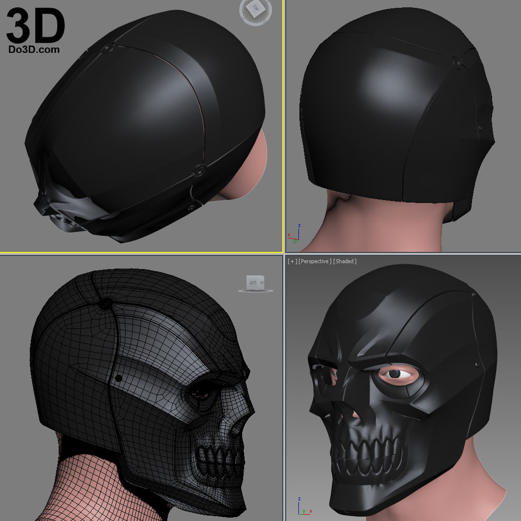 Black Mask Arkham Knight Helmet | 3D Model Project #1569