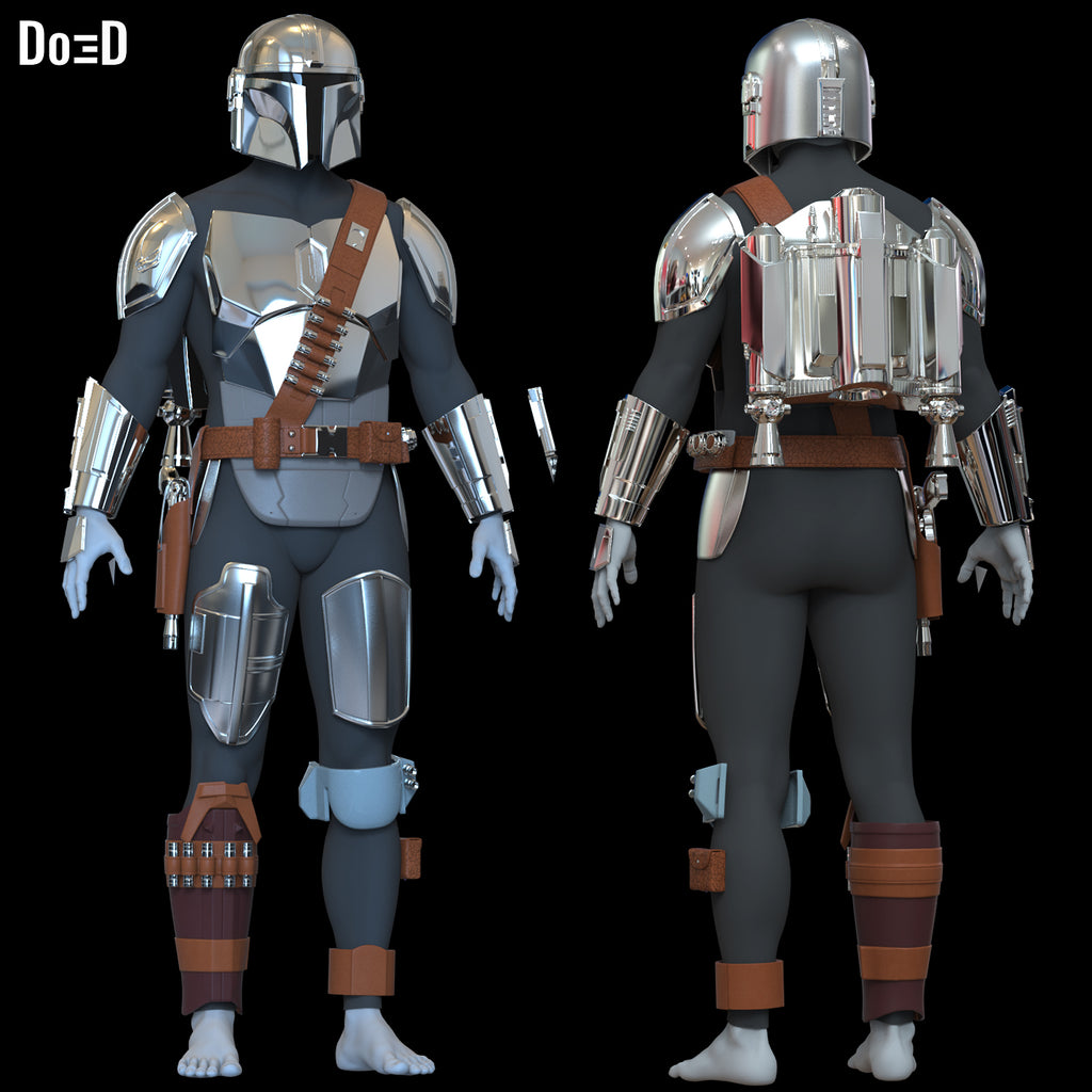 Mandalorian Complete Set (Yoda hovering pram Grogu) | 3D Printable Model #6407