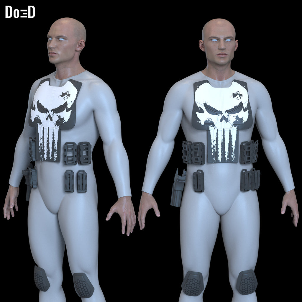 The Punisher New Suit 2025 3D Printable Model Print File STL #TP25