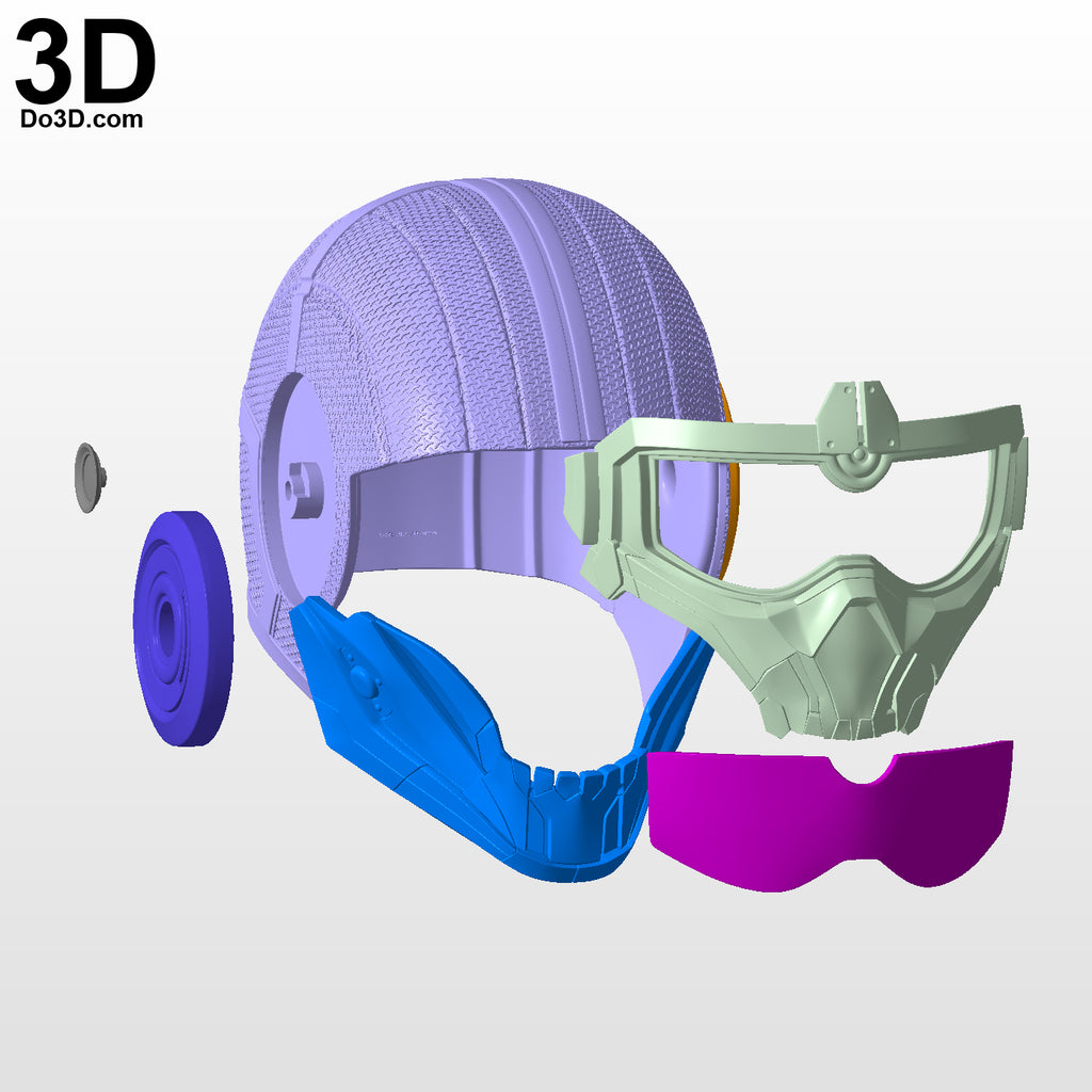 Taskmaster Black Widow Movie Helmet | 3D Printable Model STL File #6558
