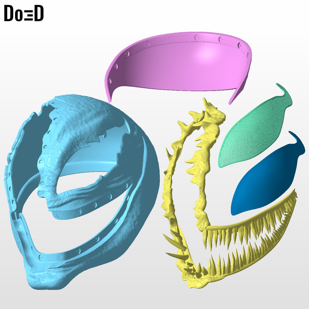 Venom 2018 Half Face Helmet "We Are Venom" Version | 3D Model Project #5132